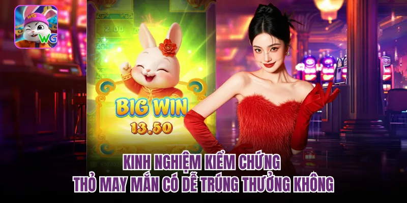 Kinh nghiệm kiểm chứng thỏ may mắn có dễ trúng thưởng không