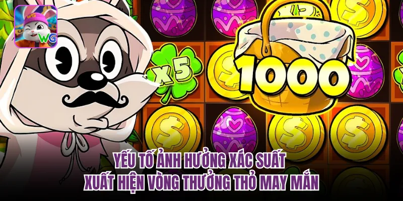Yếu tố ảnh hưởng xác suất xuất hiện vòng thưởng thỏ may mắn